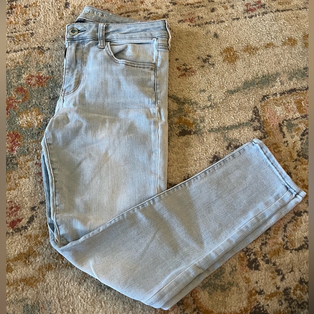 American Eagle Light Wash Jegging Size 12